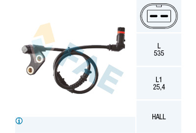 Sensor, rotações da roda