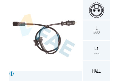 Sensor, rotações da roda