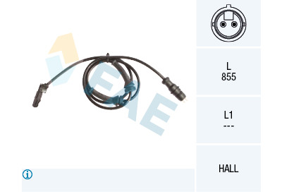 Sensor, rotações da roda