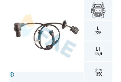 Sensor, rotações da roda