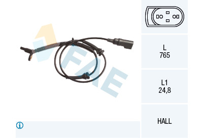 Sensor, rotações da roda