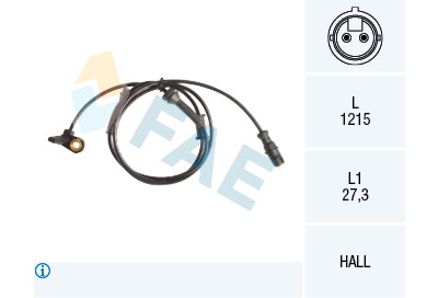 Sensor, rotações da roda