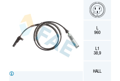 Sensor, rotações da roda