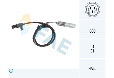 Sensor, rotações da roda