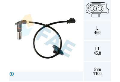 Sensor, rotações da roda