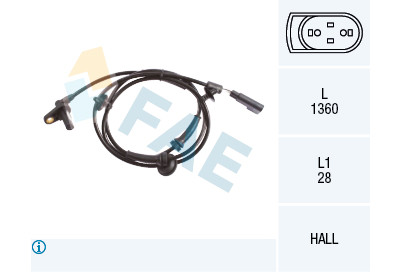 Sensor, rotações da roda