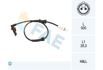 Sensor, rotações da roda