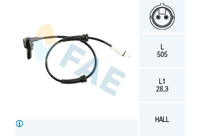 Sensor, rotações da roda