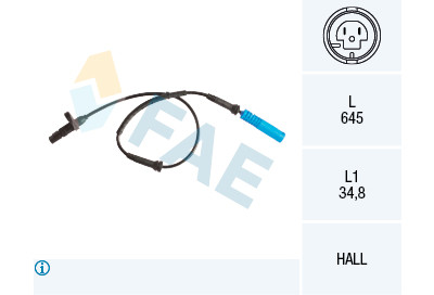 Sensor, rotações da roda