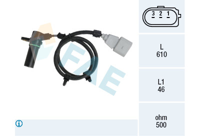Sensor de rotação, controle do motor FAE 79115