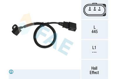 Sensor de rotação, controle do motor FAE 79164