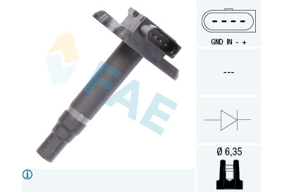 Bobina de ignição FAE 80239