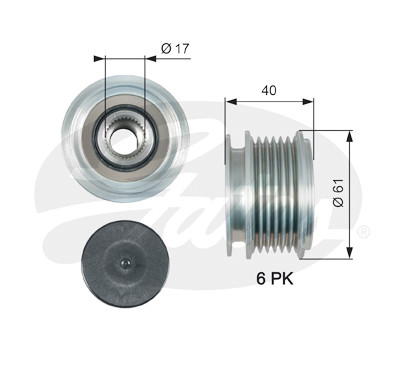 Roda livre do alternador DriveAlign®