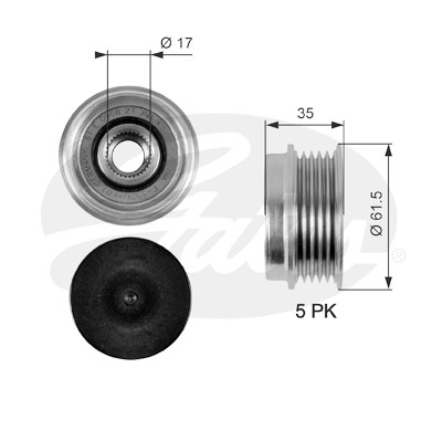 Roda livre do alternador DriveAlign®
