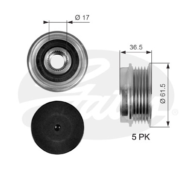 Roda livre do alternador DriveAlign®