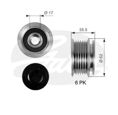 Roda livre do alternador DriveAlign®