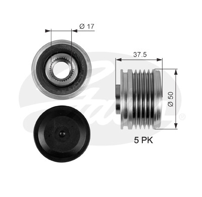 Roda livre do alternador DriveAlign®