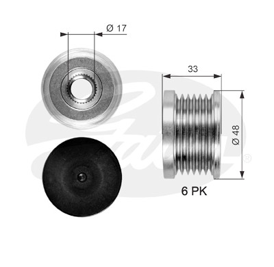 Roda livre do alternador DriveAlign®