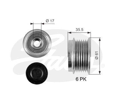 Roda livre do alternador DriveAlign®