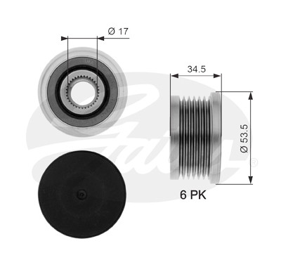 Roda livre do alternador DriveAlign®