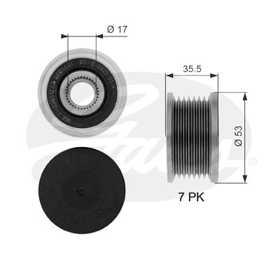 Roda livre do alternador DriveAlign®