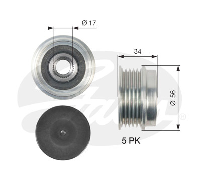 Roda livre do alternador DriveAlign®