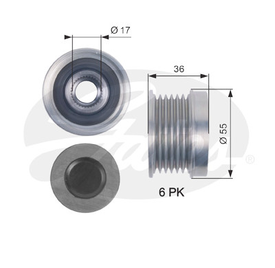 Roda livre do alternador DriveAlign®