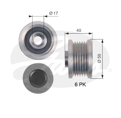 Roda livre do alternador DriveAlign®