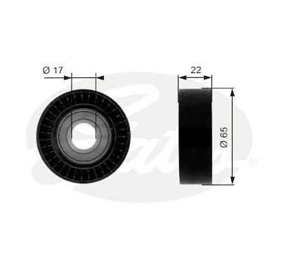 Polia de desvio/de guia, correia trapezoidal estriada poli V DriveAlign®