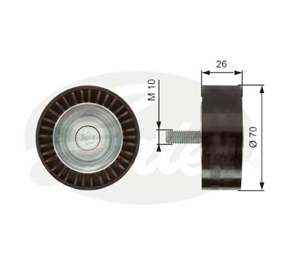 Polia de desvio/de guia, correia trapezoidal estriada poli V DriveAlign®