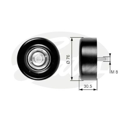 Polia de desvio/de guia, correia trapezoidal estriada poli V DriveAlign®