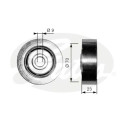 Polia de desvio/de guia, correia trapezoidal estriada poli V DriveAlign®