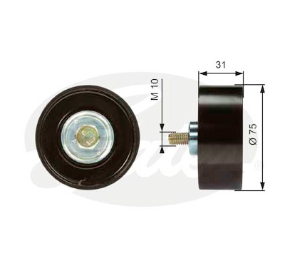Polia de desvio/de guia, correia trapezoidal estriada poli V DriveAlign®