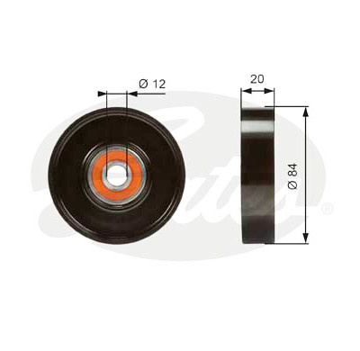 Rolo tensor, correia trapezoidal estriada poli V DriveAlign®