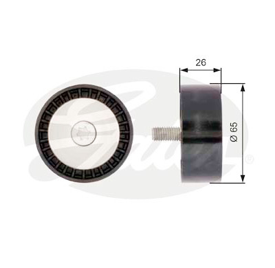 Polia de desvio/de guia, correia trapezoidal estriada poli V DriveAlign®