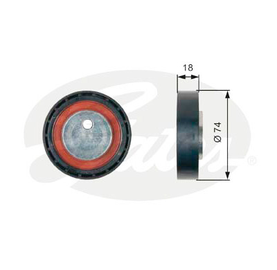 Polia de desvio/de guia, correia trapezoidal estriada poli V DriveAlign®