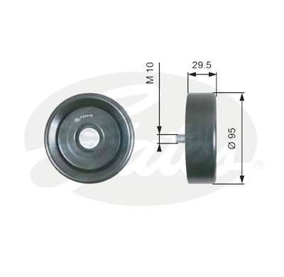 Polia de desvio/de guia, correia trapezoidal estriada poli V DriveAlign®