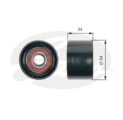 Polia de desvio/de guia, correia trapezoidal estriada poli V DriveAlign®