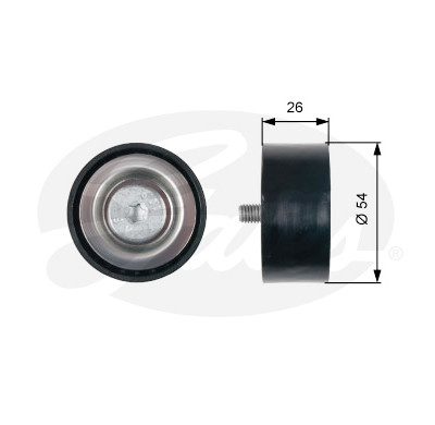 Polia de desvio/de guia, correia trapezoidal estriada poli V DriveAlign®