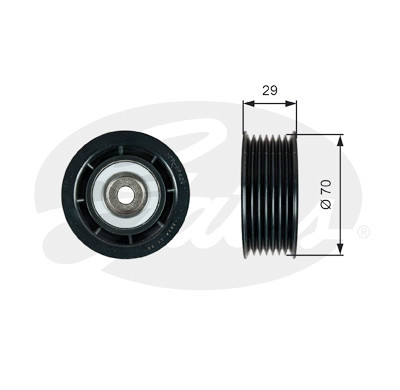 Polia de desvio/de guia, correia trapezoidal estriada poli V DriveAlign®