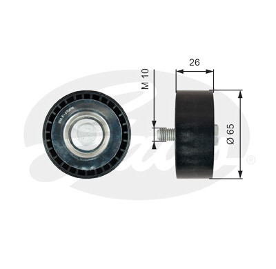 Polia de desvio/de guia, correia trapezoidal estriada poli V DriveAlign®