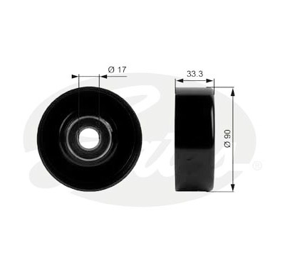 Polia de desvio/de guia, correia trapezoidal estriada poli V DriveAlign®