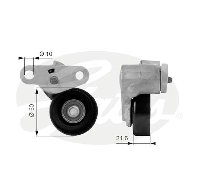 Rolo tensor, correia trapezoidal estriada poli V DriveAlign®