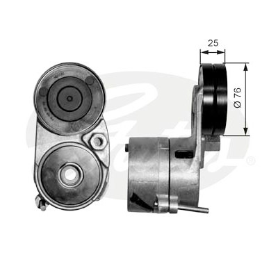 Rolo tensor, correia trapezoidal estriada poli V DriveAlign®