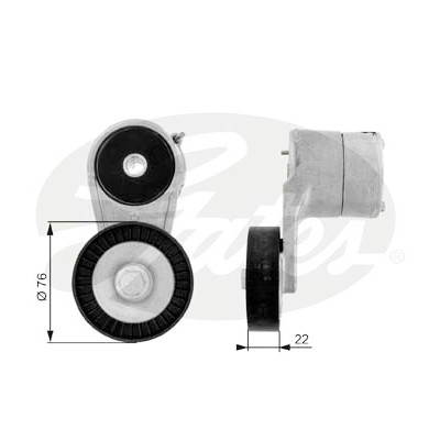 Rolo tensor, correia trapezoidal estriada poli V DriveAlign®