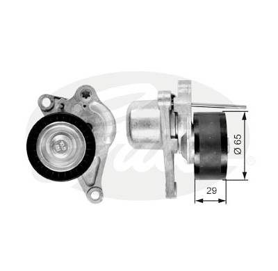 Rolo tensor, correia trapezoidal estriada poli V DriveAlign®