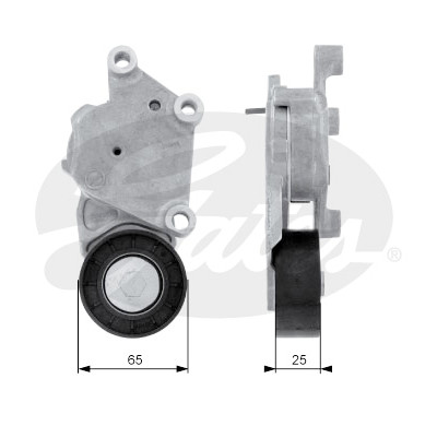 Rolo tensor, correia trapezoidal estriada poli V DriveAlign®