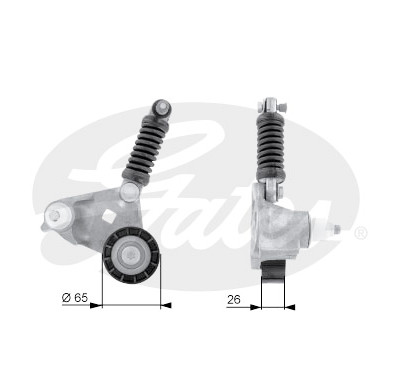 Rolo tensor, correia trapezoidal estriada poli V DriveAlign®