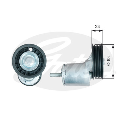 Rolo tensor, correia trapezoidal estriada poli V DriveAlign®