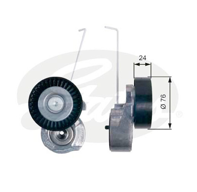 Rolo tensor, correia trapezoidal estriada poli V DriveAlign®